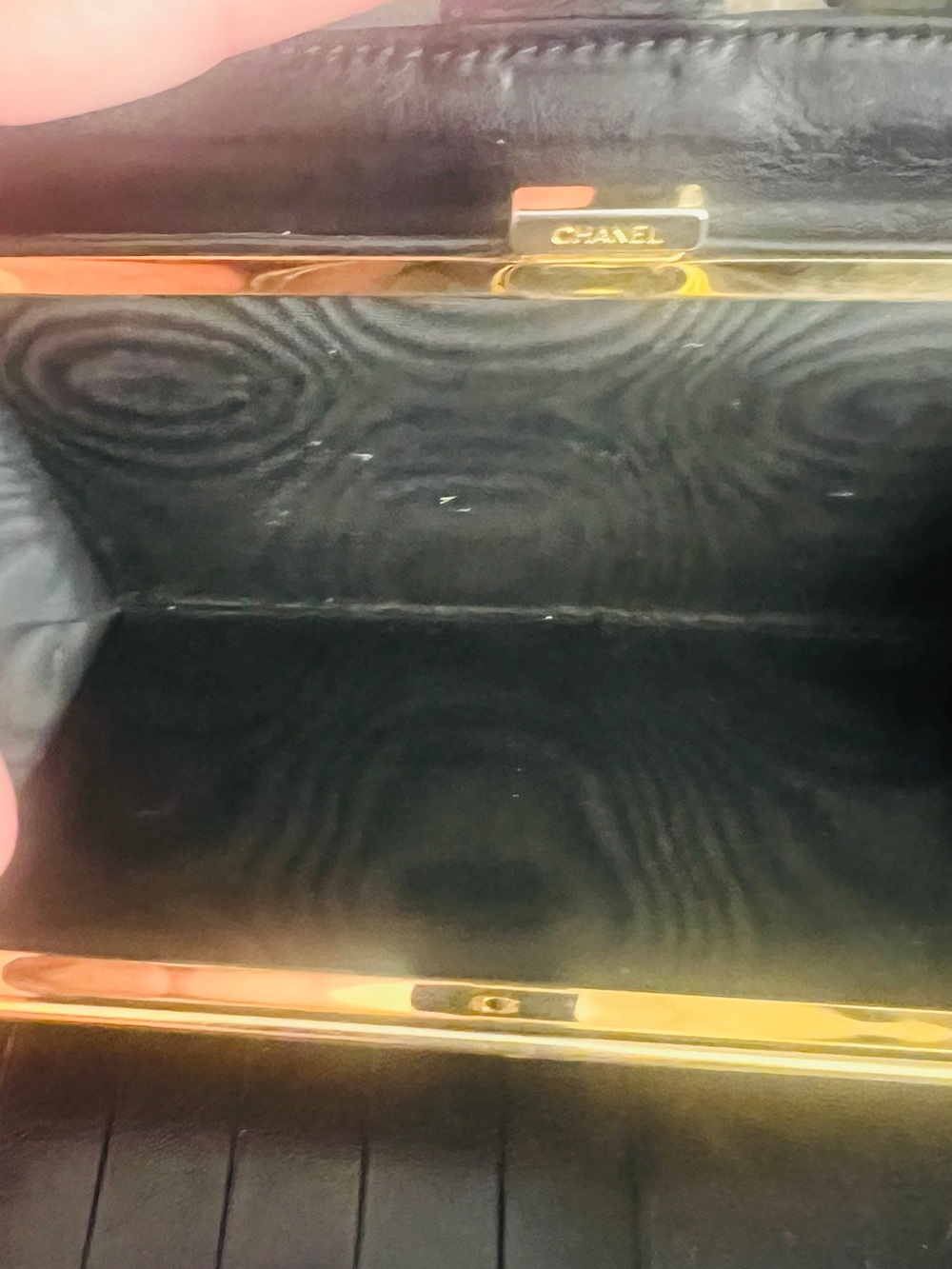 Chanel Black  Caviar Leather Wallet Clutch - Picture 7 of 12